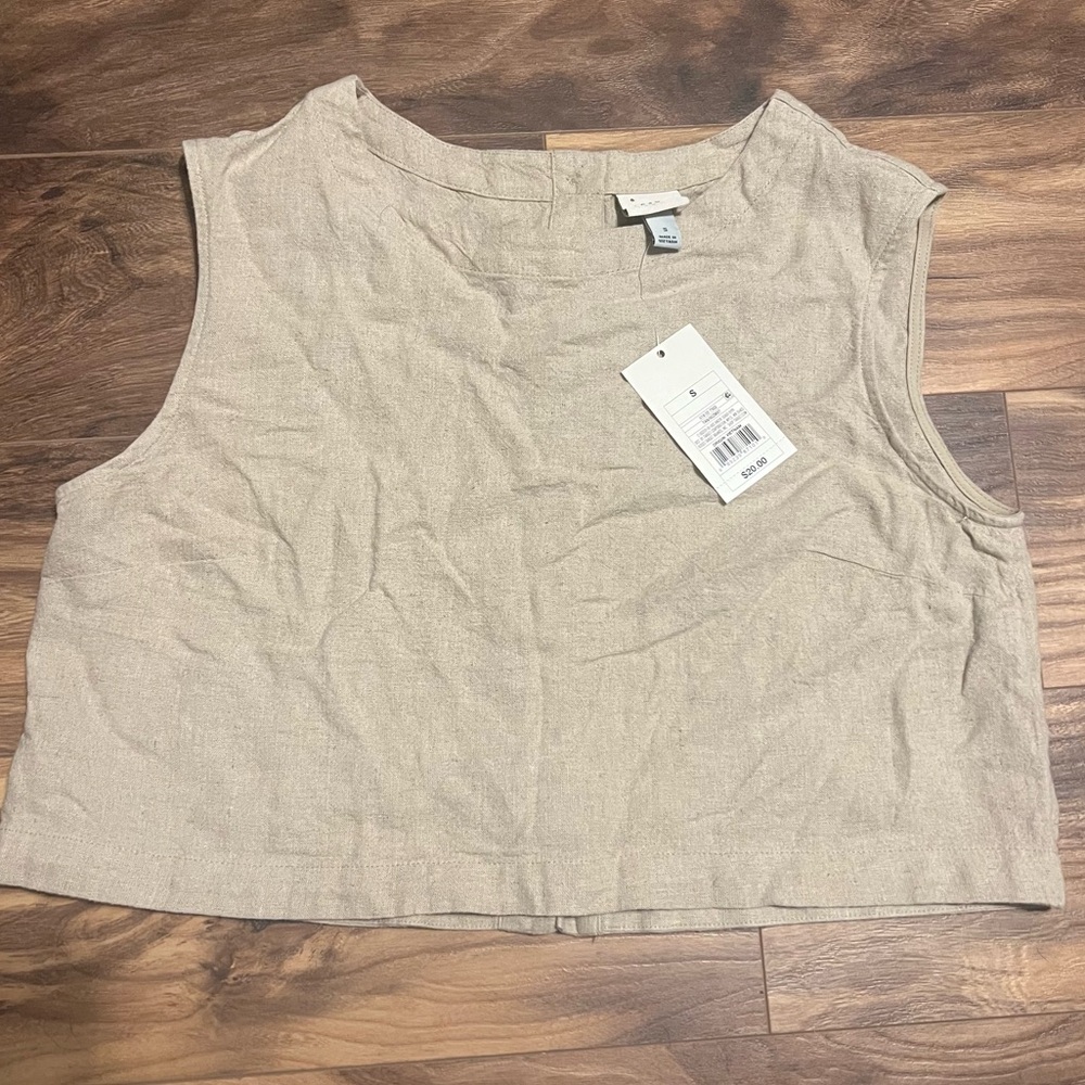 A New Day. Button Up Tank Top, Size Small - NWT